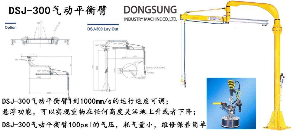 東星DSJ-300氣動平衡吊產(chǎn)品圖