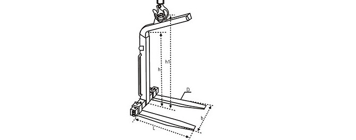 自動(dòng)平衡吊叉尺寸圖