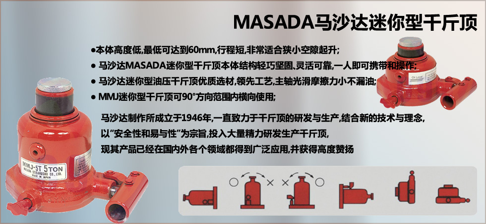 馬沙達(dá)MMJ型迷你千斤頂圖