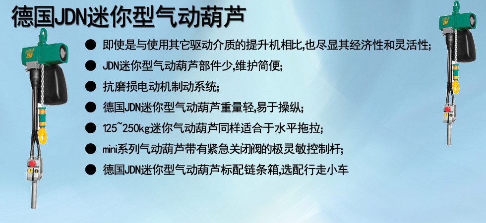 德國(guó)JDN迷你型氣動(dòng)葫蘆圖