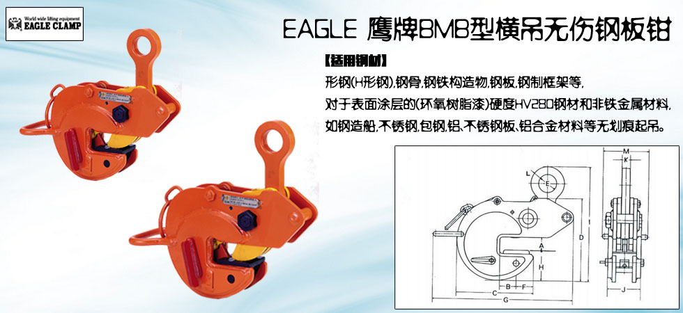 EAGLE CLAMP BMB無傷鋼板鉗