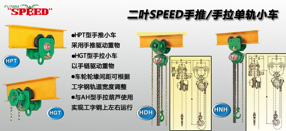 SPEED手拉單軌行車