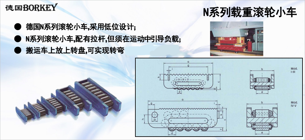 Borkey N載重滾輪小車